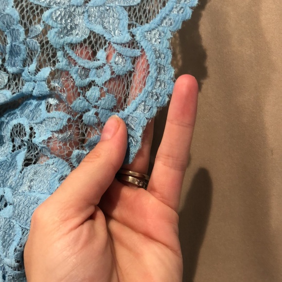 Rubber ducky blue lace mermaid two piece dress - Picture 10 of 11